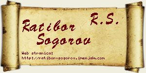 Ratibor Šogorov vizit kartica